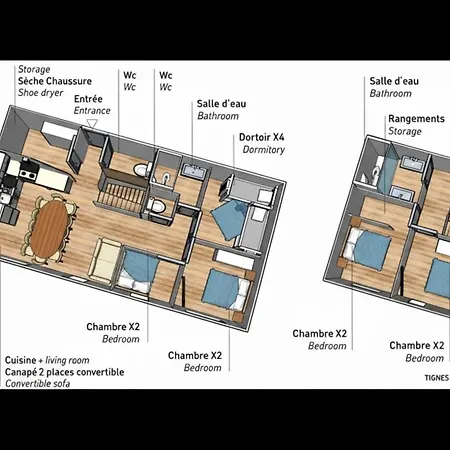 304 Luxury For 14 Balconies Parking Wifi * 蒂涅